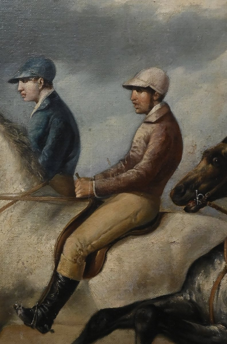 Corsa Di Cavalli - Scuola Italiana - Italia XIX Secolo-photo-4